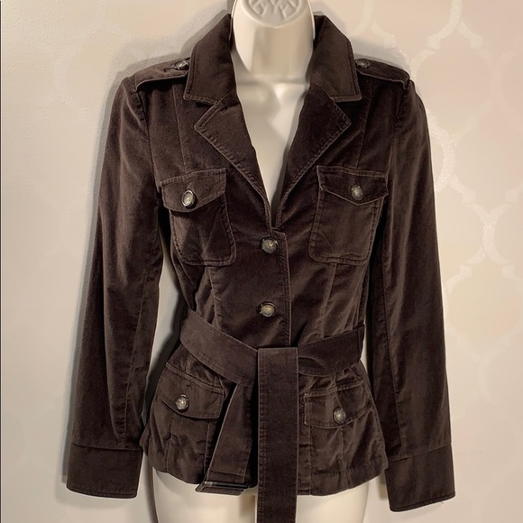 Banana Republic Jackets & Blazers - BANANA REPUBLIC BROWN VELVET JACKET